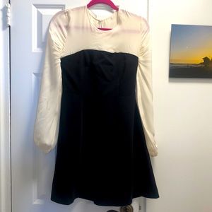 Cinq a sept Dress with silk top.